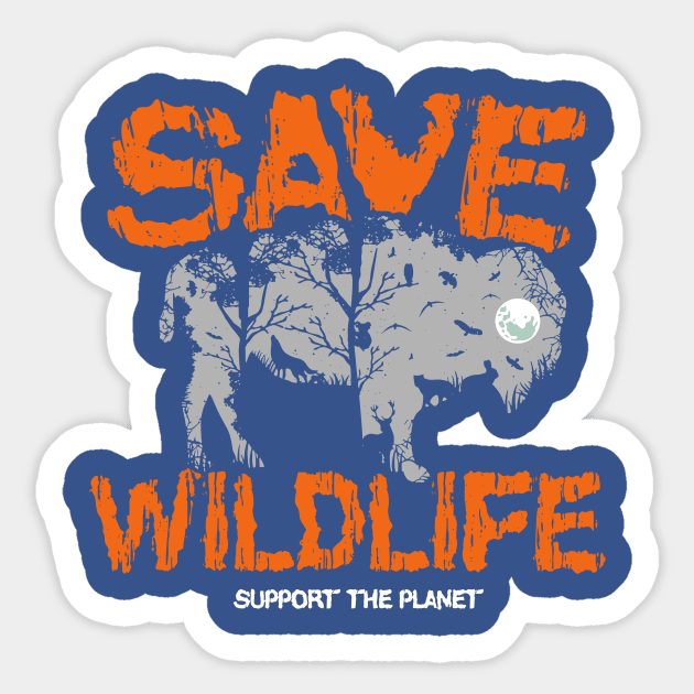 save wildlife support planet 3 Sticker by crnamer